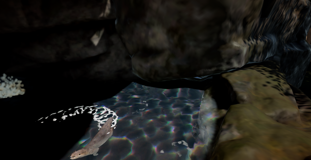 Brendan's Voyage, underwater otter encounter